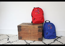 Load image into Gallery viewer, Personalised Space Rocket Embroidered Children&#39;s Backpack
