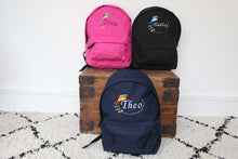 Load image into Gallery viewer, Personalised Kite Embroidered Children&#39;s Backpack
