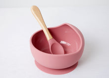 Load image into Gallery viewer, Silicone Suction Curved Bowl &amp; Spoon
