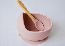 Load image into Gallery viewer, Silicone Suction Curved Bowl &amp; Spoon
