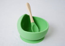 Load image into Gallery viewer, Silicone Suction Curved Bowl &amp; Spoon
