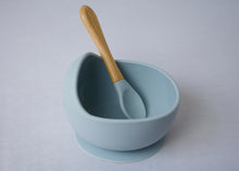 Load image into Gallery viewer, Silicone Suction Curved Bowl &amp; Spoon
