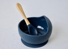Load image into Gallery viewer, Silicone Suction Curved Bowl &amp; Spoon
