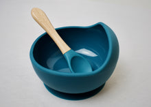 Load image into Gallery viewer, Silicone Suction Curved Bowl &amp; Spoon
