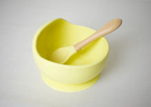 Load image into Gallery viewer, Silicone Suction Curved Bowl &amp; Spoon
