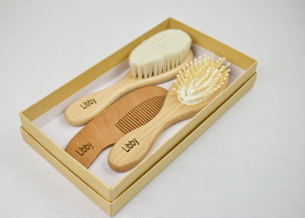 Personalised Hair Brush and Comb Set