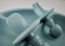 Load image into Gallery viewer, Silicone Suction Divider Plate &amp; Utensils
