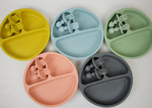 Load image into Gallery viewer, Silicone Suction Divider Plate &amp; Utensils
