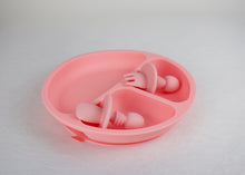 Load image into Gallery viewer, Silicone Suction Divider Plate &amp; Utensils

