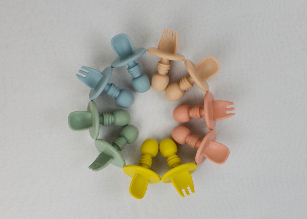 Silicone Self-Feeding Utensil Set
