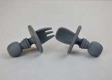 Load image into Gallery viewer, Silicone Self-Feeding Fork and Spoon Set
