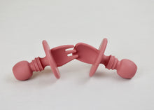 Load image into Gallery viewer, Silicone Self-Feeding Fork and Spoon Set
