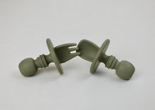 Load image into Gallery viewer, Silicone Self-Feeding Fork and Spoon Set
