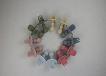 Load image into Gallery viewer, Silicone Self-Feeding Fork and Spoon Set
