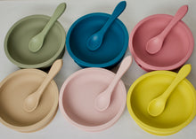 Load image into Gallery viewer, Silicone Round Suction Bowl &amp; Spoon
