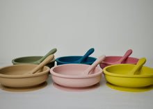 Load image into Gallery viewer, Silicone Round Suction Bowl &amp; Spoon
