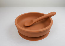 Load image into Gallery viewer, Silicone Round Suction Bowl &amp; Spoon
